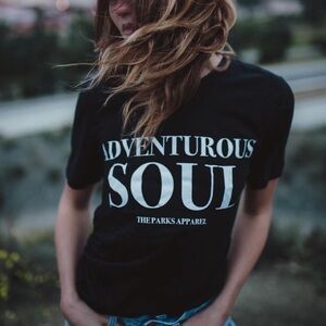 Parks Apparel Adventurous Soul Black T-Shirt